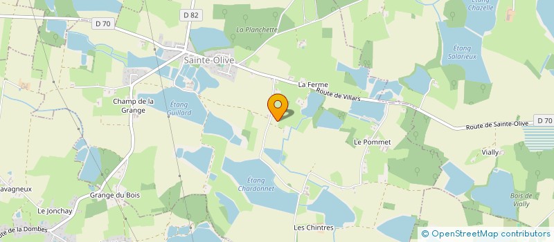 localisation de l'entreprise MONSIEUR MICHEL JUFFET  SAINTE-OLIVE