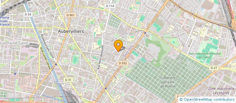 localisation de l'entreprise MONSIEUR MICHEL JUGIER à AUBERVILLIERS