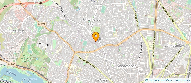 localisation de l'entreprise MONSIEUR MICHEL JUHAN  FONTAINE-LES-DIJON