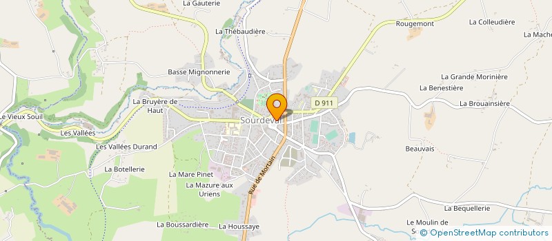 localisation de l'entreprise MONSIEUR MICHEL JUHERE  SOURDEVAL