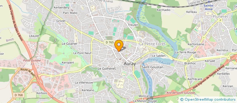 localisation de l'entreprise MONSIEUR MICHEL JULE à AURAY