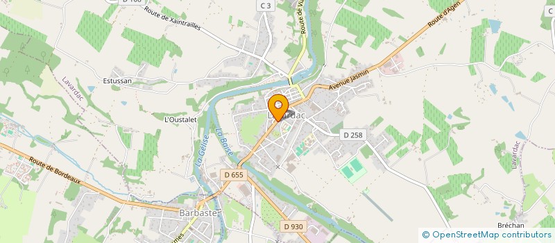 localisation de l'entreprise MONSIEUR MICHEL JULIENNE  LAVARDAC