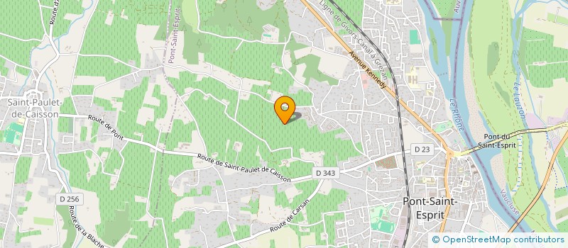 localisation de l'entreprise MONSIEUR MICHEL JULLIEN  PONT ST ESPRIT