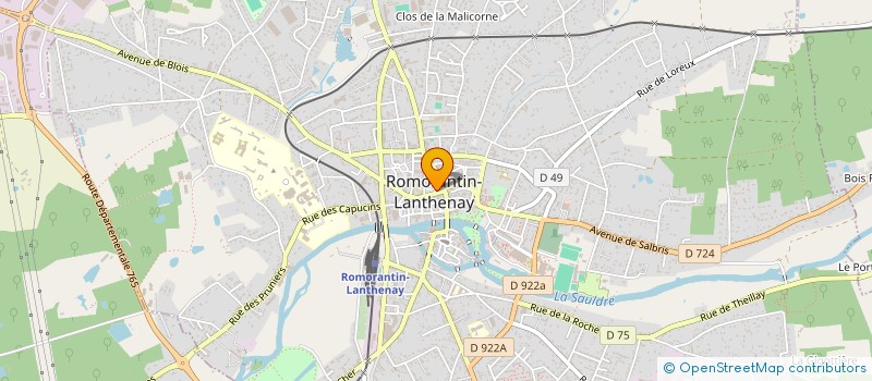 localisation de l'entreprise MONSIEUR MICHEL JULLION à ROMORANTIN-LANTHENAY