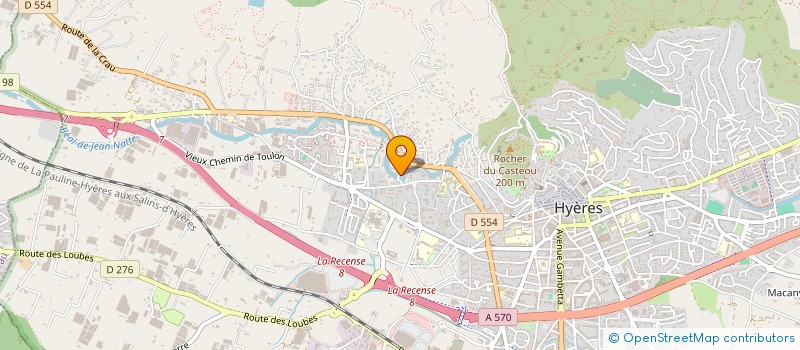 localisation de l'entreprise MONSIEUR MICHEL-JUNIOR MADOUNGOU  HYERES