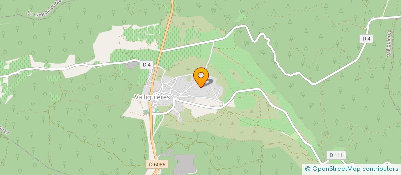 localisation de l'entreprise MONSIEUR MICHEL JUVIN  VALLIGUIERES