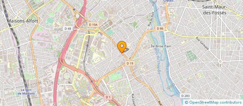 localisation de l'entreprise MONSIEUR MICHEL KARAPETIANTZ  CRETEIL