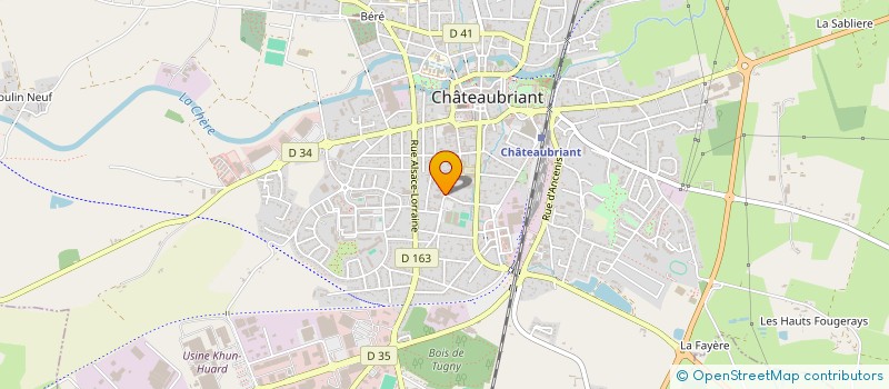 localisation de l'entreprise MONSIEUR MICHEL KASZUBA à CHATEAUBRIANT