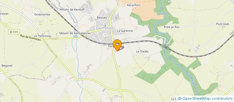 localisation de l'entreprise MONSIEUR MICHEL KERBAUL à GUIMILIAU
