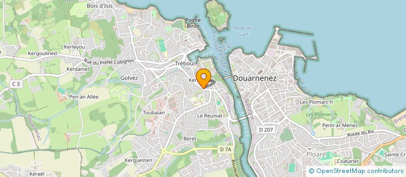 localisation de l'entreprise MONSIEUR MICHEL KERIVEL à DOUARNENEZ