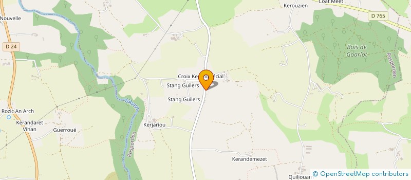 localisation de l'entreprise MONSIEUR MICHEL KERSULEC  ROSPORDEN