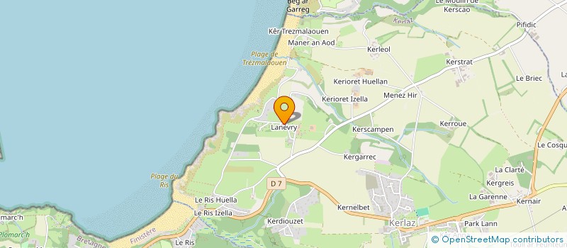 localisation de l'entreprise MONSIEUR MICHEL KERVOALEN  KERLAZ