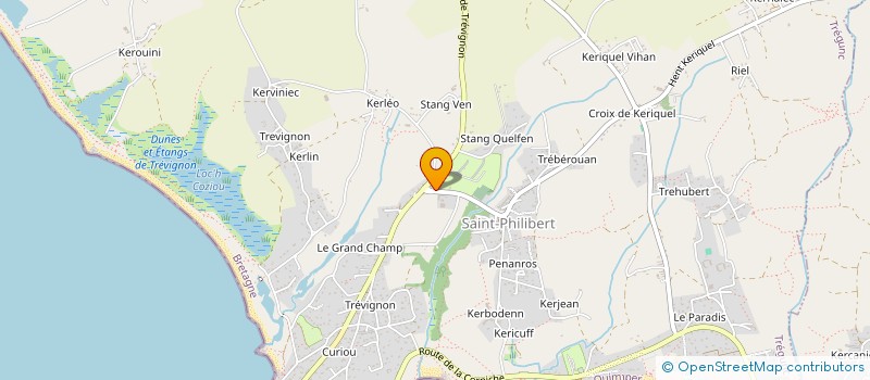 localisation de l'entreprise MONSIEUR MICHEL KERVRAN  TREGUNC