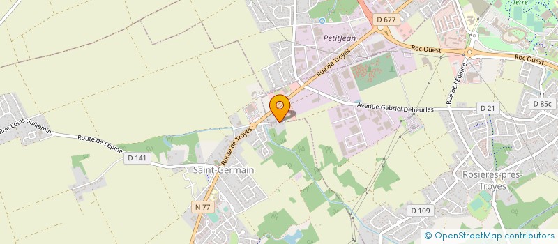 localisation de l'entreprise MONSIEUR MICHEL KESLER  SAINT-GERMAIN