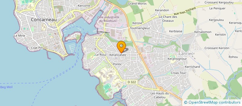 localisation de l'entreprise MONSIEUR MICHEL KONNERT à CONCARNEAU