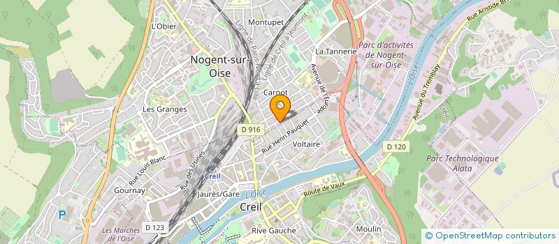 localisation de l'entreprise MONSIEUR MICHEL KUS à NOGENT-SUR-OISE