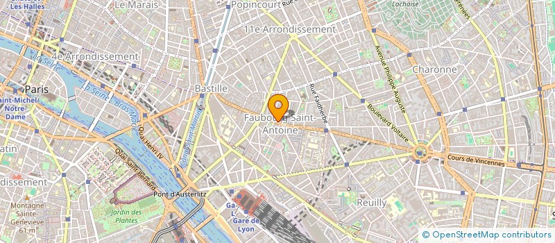 localisation de l'entreprise MONSIEUR MICHEL LABARTHE  PARIS 11