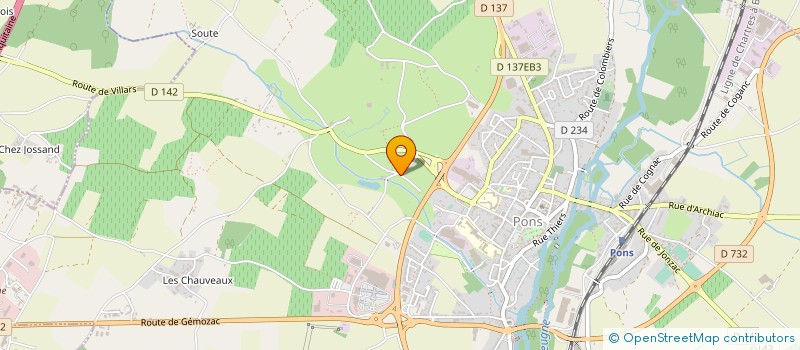 localisation de l'entreprise MONSIEUR MICHEL LABATAILLE  PONS