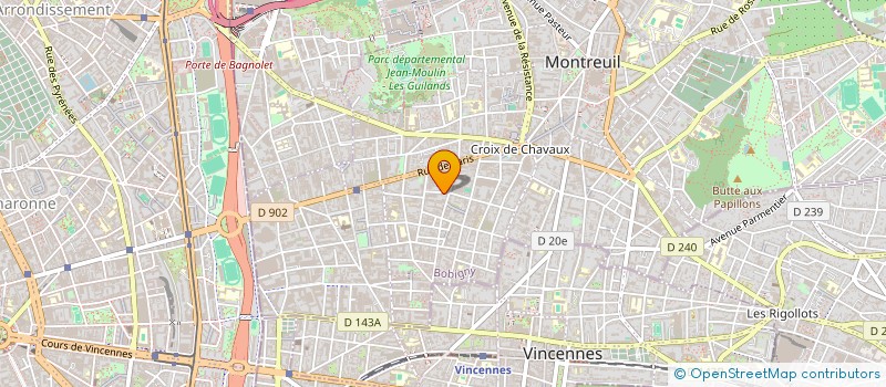 localisation de l'entreprise MONSIEUR MICHEL LABELLE à MONTREUIL