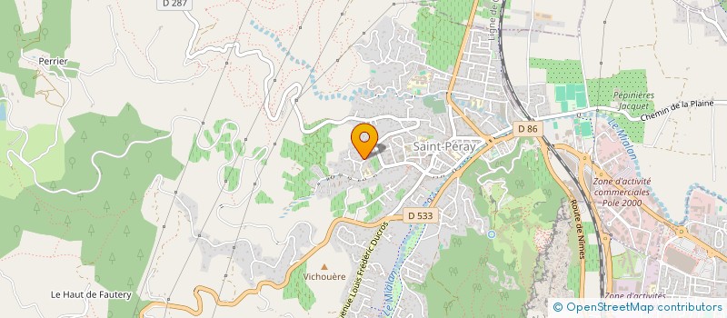 localisation de l'entreprise MONSIEUR MICHEL LABONDE  SAINT-PERAY