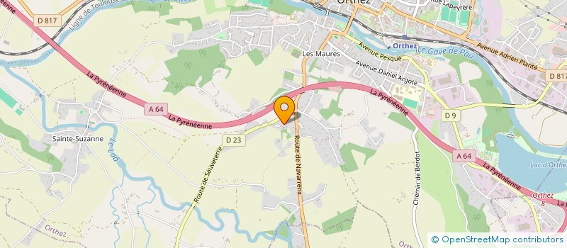 localisation de l'entreprise MONSIEUR MICHEL LABOUDIGUE  ORTHEZ