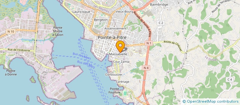 localisation de l'entreprise MONSIEUR MICHEL LACASCADE à POINTE-A-PITRE