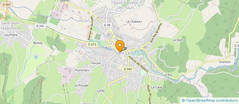localisation de l'entreprise MONSIEUR MICHEL LACHAUD à SAINT-CERE