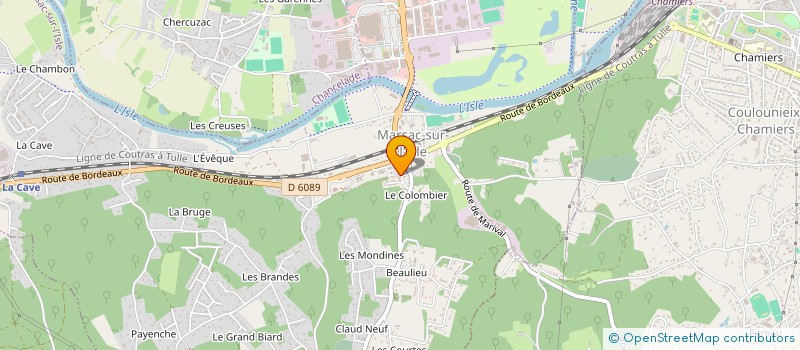 localisation de l'entreprise MONSIEUR MICHEL LACHAUD  COURSAC