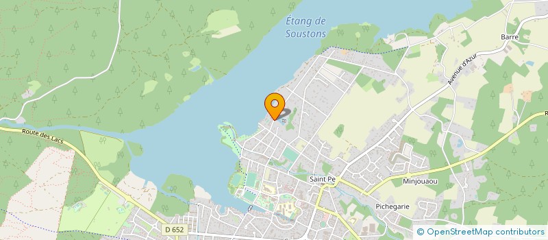 localisation de l'entreprise MONSIEUR MICHEL LACLAU  SOUSTONS