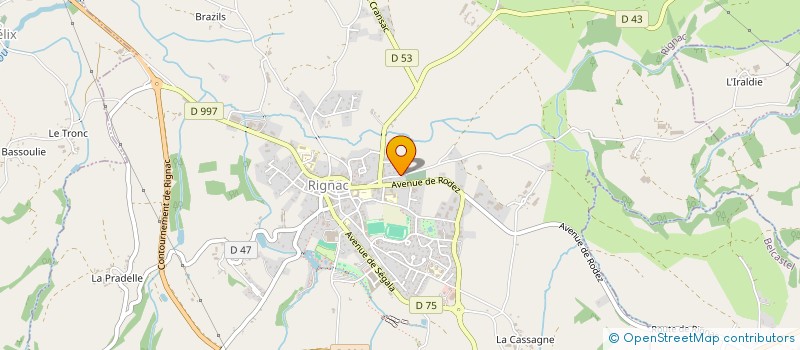 localisation de l'entreprise MONSIEUR MICHEL LACOMBE  RIGNAC