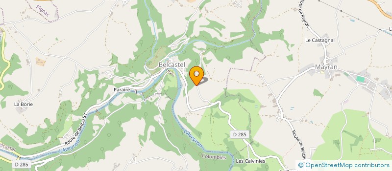 localisation de l'entreprise MONSIEUR MICHEL LACOMBE  MAYRAN