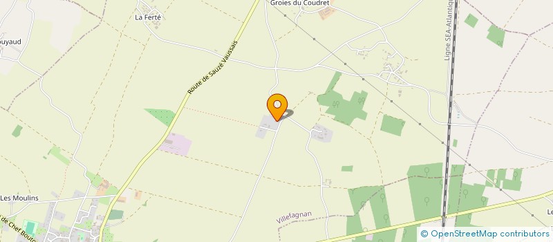 localisation de l'entreprise MONSIEUR MICHEL LACOURLIE  VILLEFAGNAN