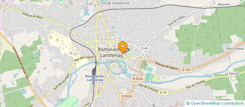 localisation de l'entreprise MONSIEUR MICHEL LACREUSE à ROMORANTIN-LANTHENAY