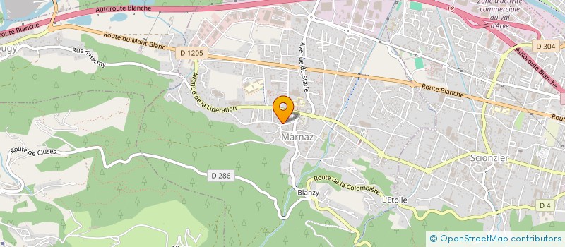 localisation de l'entreprise MONSIEUR MICHEL LACROIX  MARNAZ