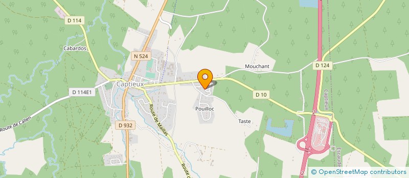 localisation de l'entreprise MONSIEUR MICHEL LADONNE à CAPTIEUX