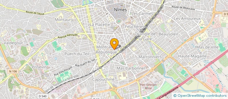 localisation de l'entreprise MONSIEUR MICHEL LAFFORGUE  NIMES