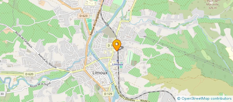 localisation de l'entreprise MONSIEUR MICHEL LAFLEUR à LIMOUX