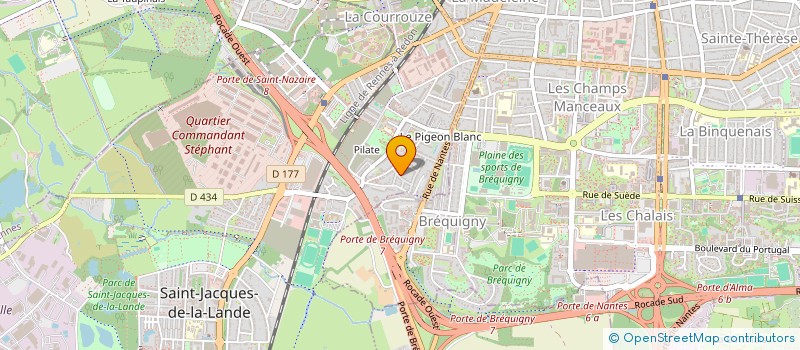 localisation de l'entreprise MONSIEUR MICHEL LAFORGE  SAINT-JACQUES-DE-LA-LANDE