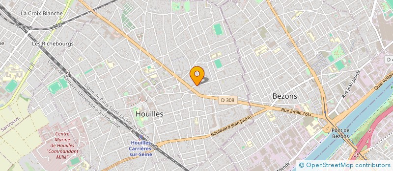 localisation de l'entreprise MONSIEUR MICHEL LAFORGE  HOUILLES