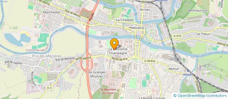 localisation de l'entreprise MONSIEUR MICHEL LAFOSSE  CHARLEVILLE-MEZIERES