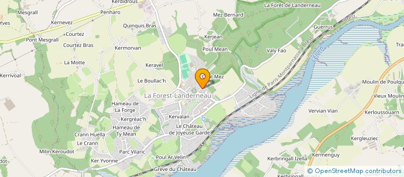 localisation de l'entreprise MONSIEUR MICHEL LAGADEC  LA FOREST-LANDERNEAU