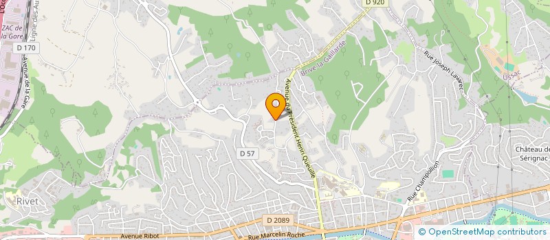 localisation de l'entreprise MONSIEUR MICHEL LAGARDE  BRIVE-LA-GAILLARDE