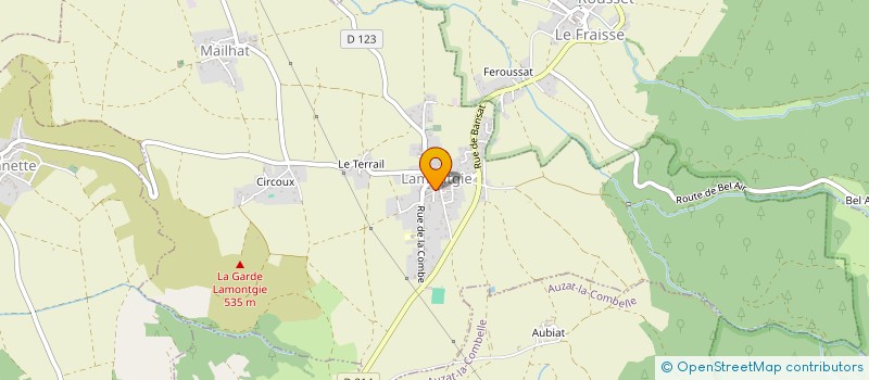 localisation de l'entreprise MONSIEUR MICHEL LAGASSE  LAMONTGIE