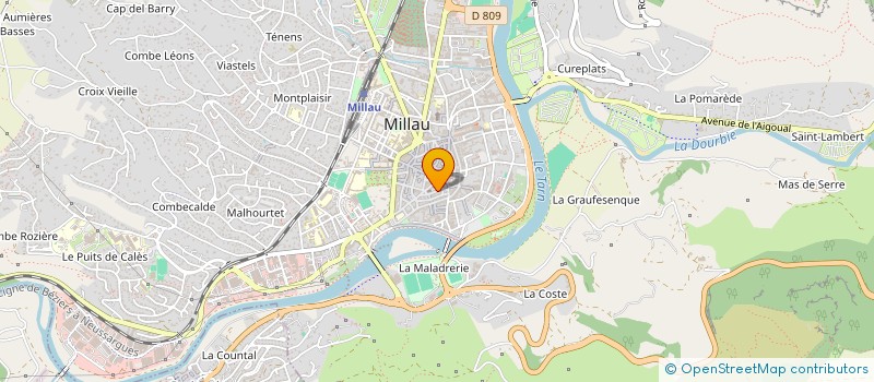 localisation de l'entreprise MONSIEUR MICHEL LAGNEAU à MILLAU