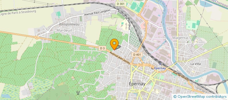 localisation de l'entreprise MONSIEUR MICHEL LAGOUTTE  EPERNAY