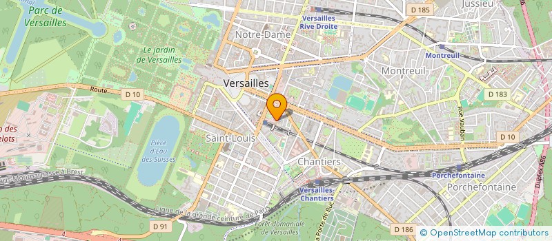 localisation de l'entreprise MONSIEUR MICHEL LAGRENEE à VERSAILLES