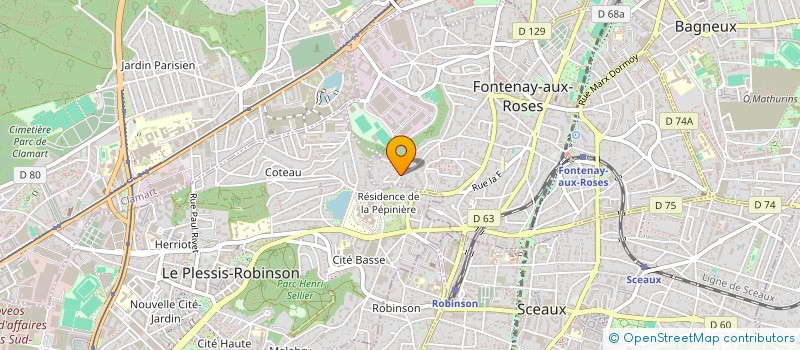 localisation de l'entreprise MONSIEUR MICHEL LAGUES à FONTENAY-AUX-ROSES