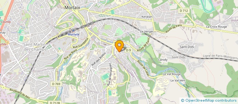 localisation de l'entreprise MONSIEUR MICHEL LAHAYE  MORLAIX