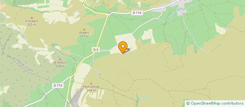 localisation de l'entreprise MONSIEUR MICHEL LAJOURNADE  MAYRONNES