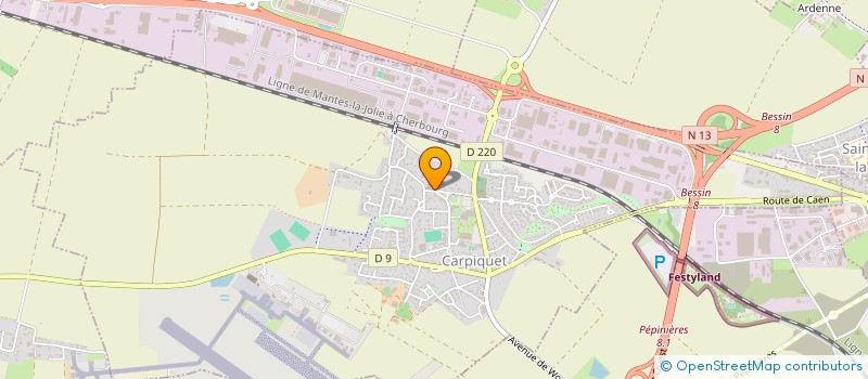 localisation de l'entreprise MONSIEUR MICHEL LAMARE  CARPIQUET